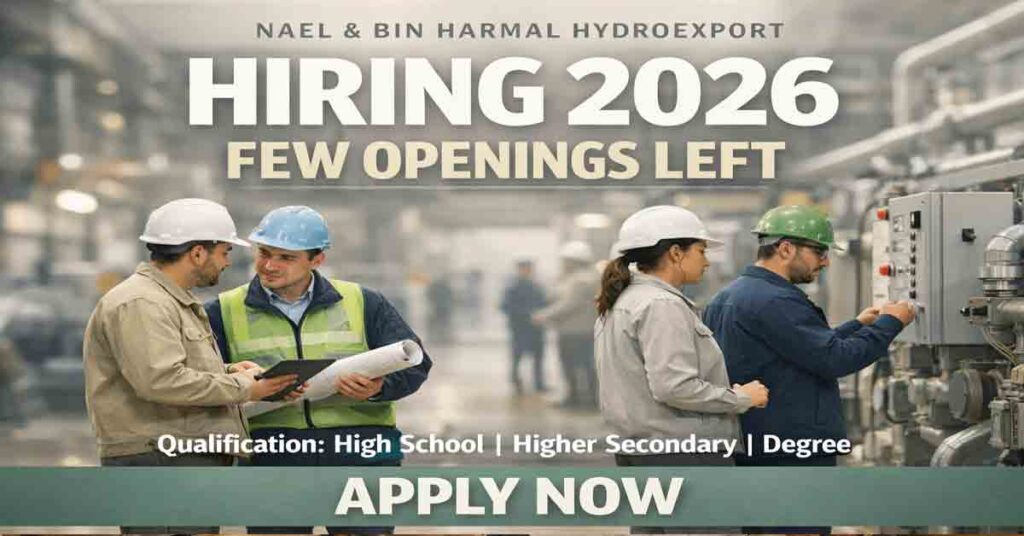 Nael & Bin Harmal Hydroexport (NBHH) Jobs