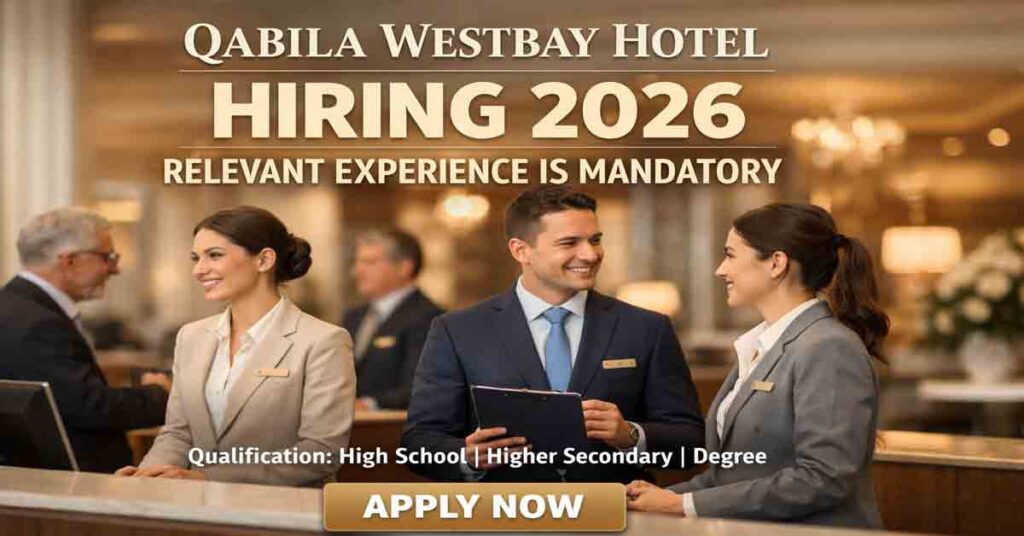 Qabila Westbay Hotel Jobs